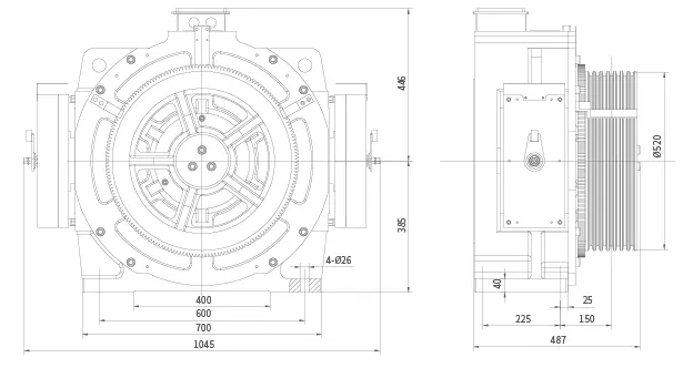 FURDER FRD52K Gearless Traction Machine Price in Bangladesh