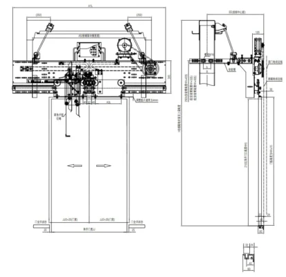Ningbo OULING OMJ-09XB 2-Panel Center Opening VVVF Lift Door Operator Price in  Bangladesh