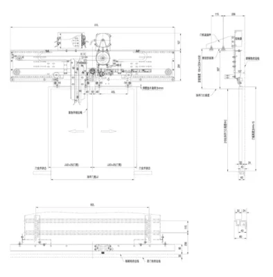 Ningbo OULING OMJ-101A 2 Panel Center Opening VVVF Door Operator Installation Diagram Price in Bangladesh