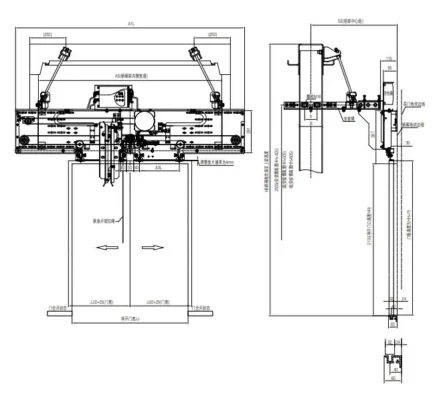 OULING 2-Panels OMJ-100B Center Opening PMS Door Operator Price in BD