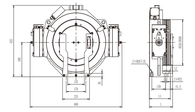 MONA DRIVE MRL traction machine