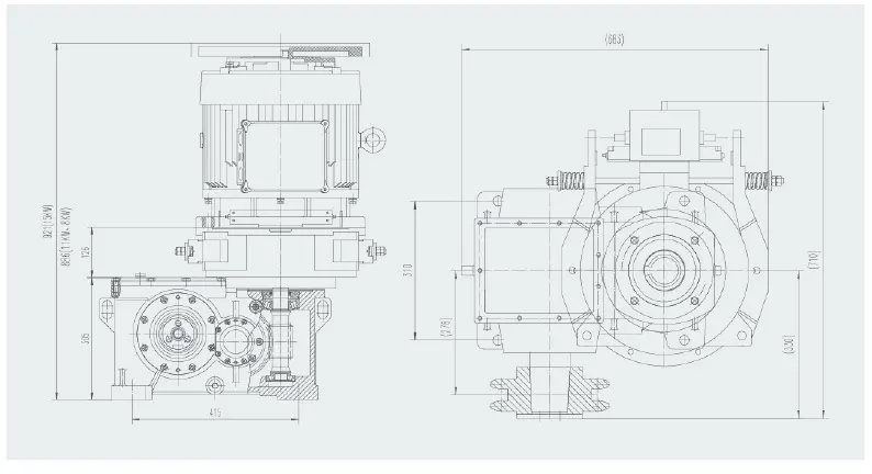 Geared Escalator & Moving Walkway Traction Motor