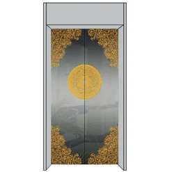 Hairline Modern Designed Landing Door Panel