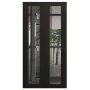 Semi Glass SS Frame Door Panel