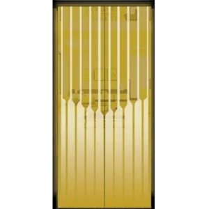Titanium Gold Mirror Etching Elevator Door Panel