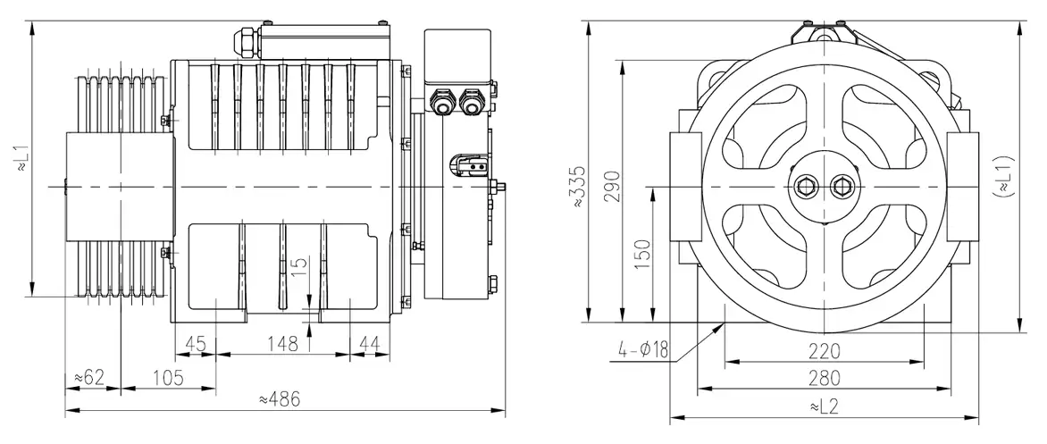 Torin Drive ERSC Traction Motor