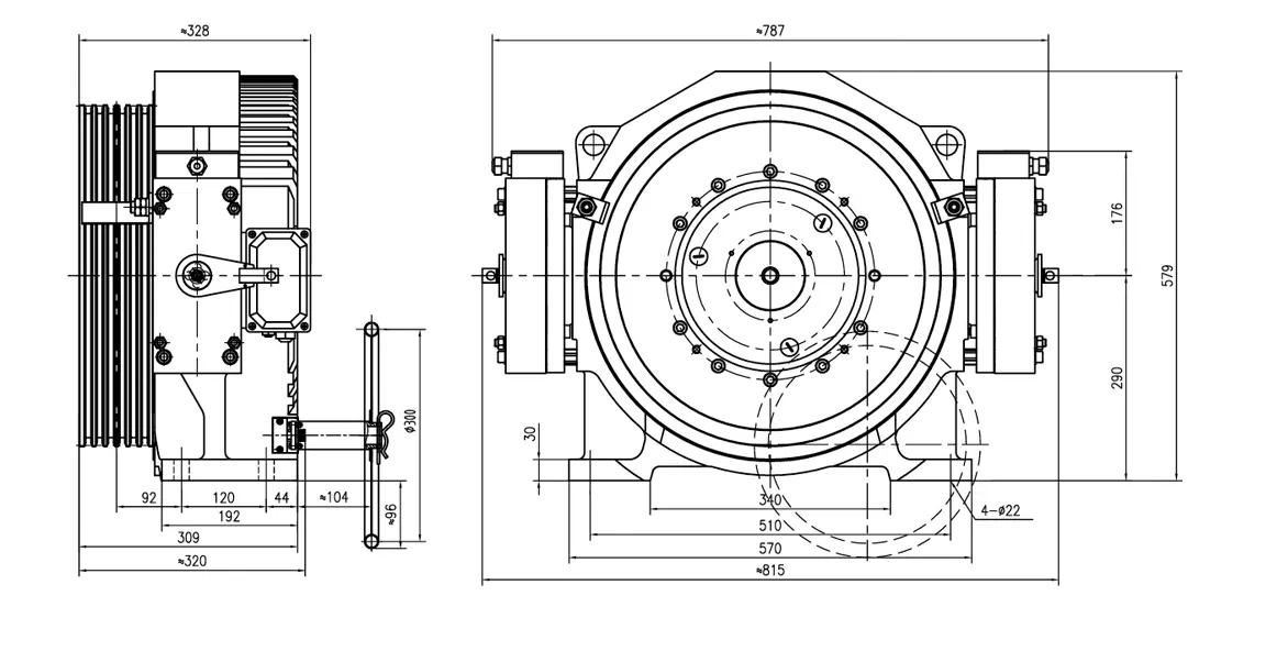 Torin Drive GTW9A Lift Traction Machine