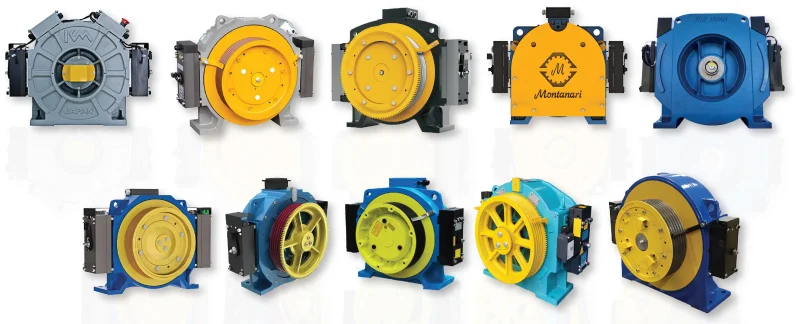 Elevator Traction Machine Modernization" different brand's motor